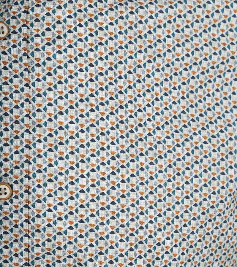Suitable Overhemd Print Blauw - Foto 3