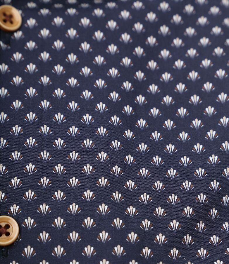 Suitable Overhemd Print Donkerblauw 267-10 - Foto 3