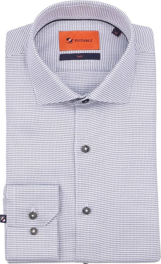 Suitable Overhemd Lange Mouw Overhemd Print Groen Hook - Foto 5