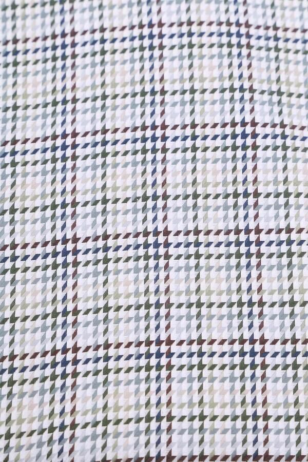 Suitable Overhemd Lange Mouw Overhemd Print Groen - Foto 4