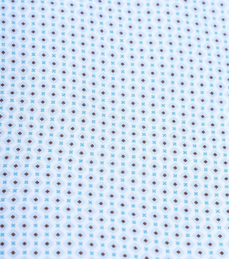 Suitable Overhemd Print Lichtblauw - Foto 2