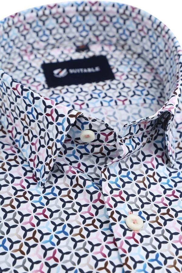 Suitable Overhemd Lange Mouw Overhemd Print Multicolour