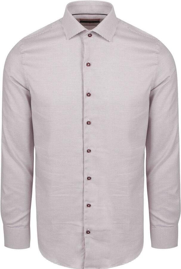Suitable Overhemd Lange Mouw Overhemd Print Rood Hook - Foto 3