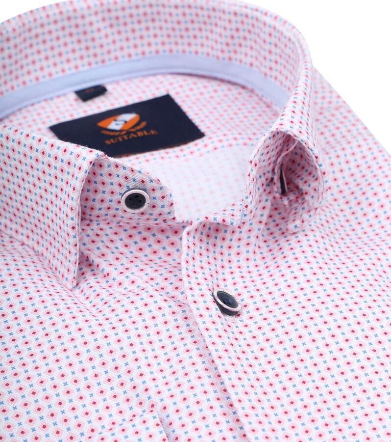 Suitable Overhemd Print Roze - Foto 3