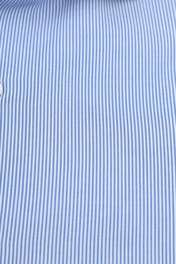 Suitable Overhemd Lange Mouw Overhemd Strepen Blauw - Foto 3