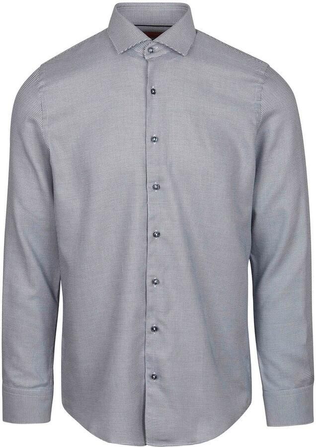 Suitable Overhemd Lange Mouw Overhemd Triangle Navy - Foto 2