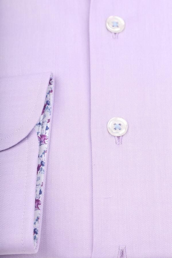 Suitable Overhemd Twill Paars - Foto 3