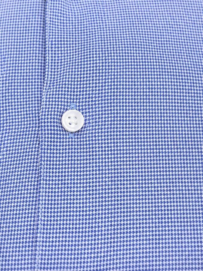 Suitable Overhemd Lange Mouw Overhemd Twill Royal Blauw - Foto 3