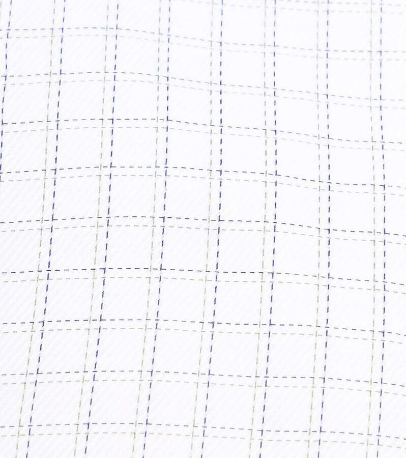 Suitable Overhemd Twill Ruit Blauw - Foto 2