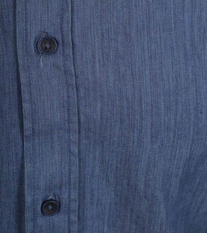 Suitable Overhemd Washed Donkerblauw - Foto 2