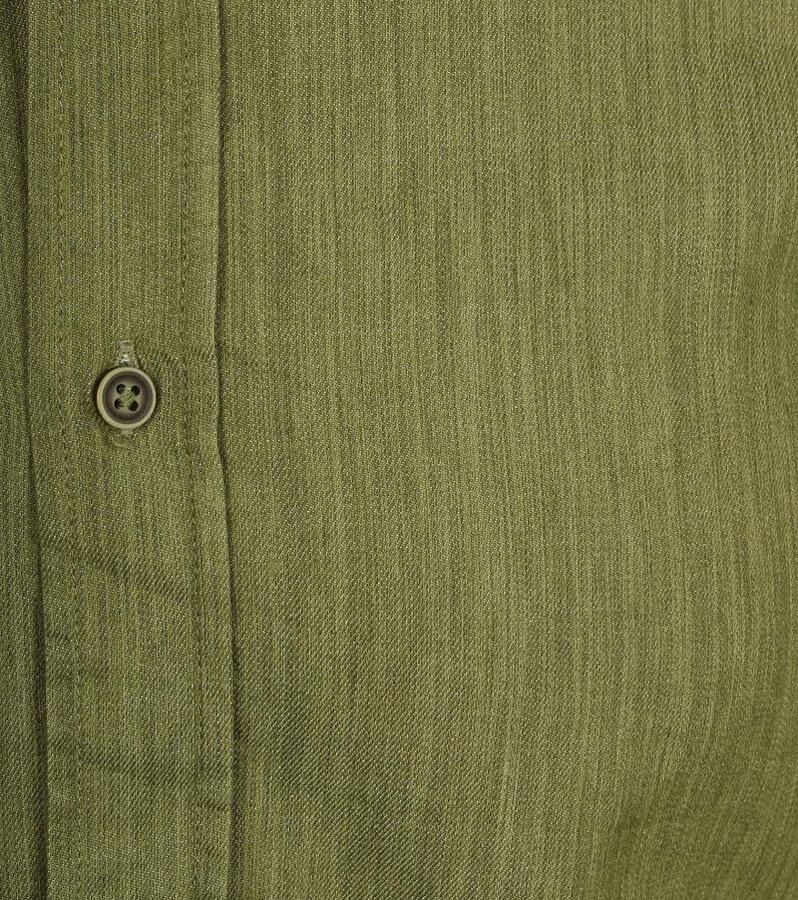 Suitable Overhemd Washed Groen - Foto 3