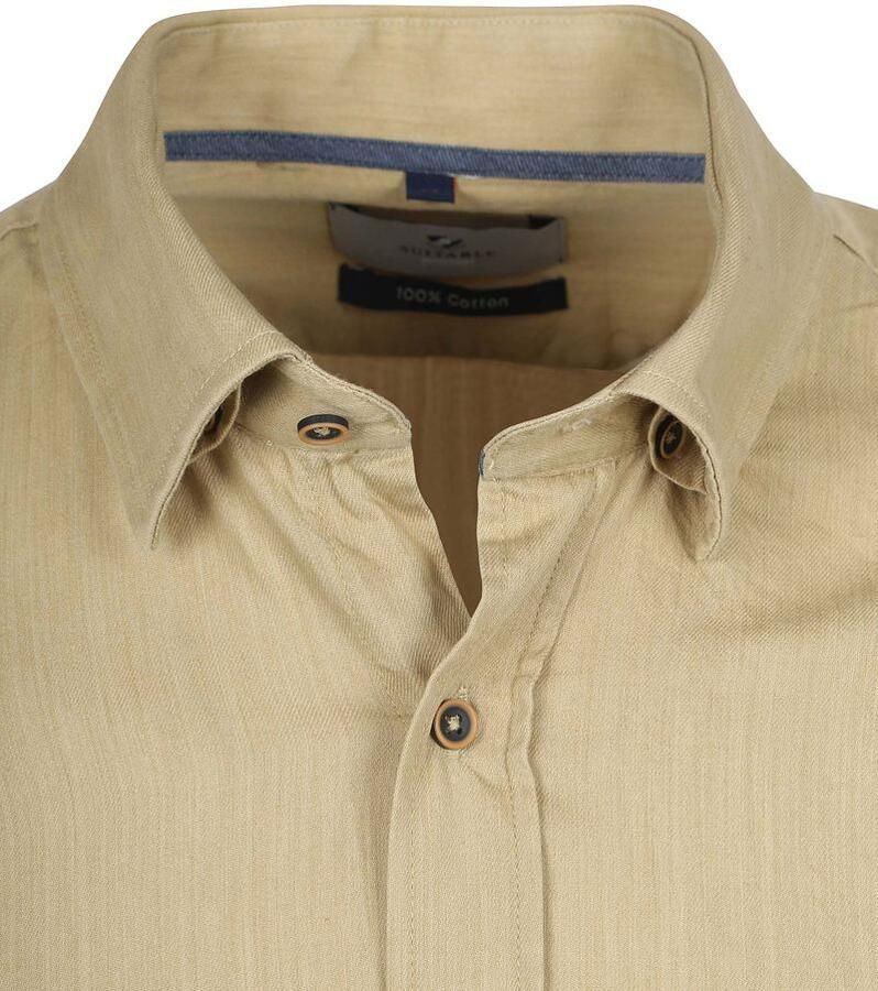 Suitable Overhemd Washed Sand - Foto 2
