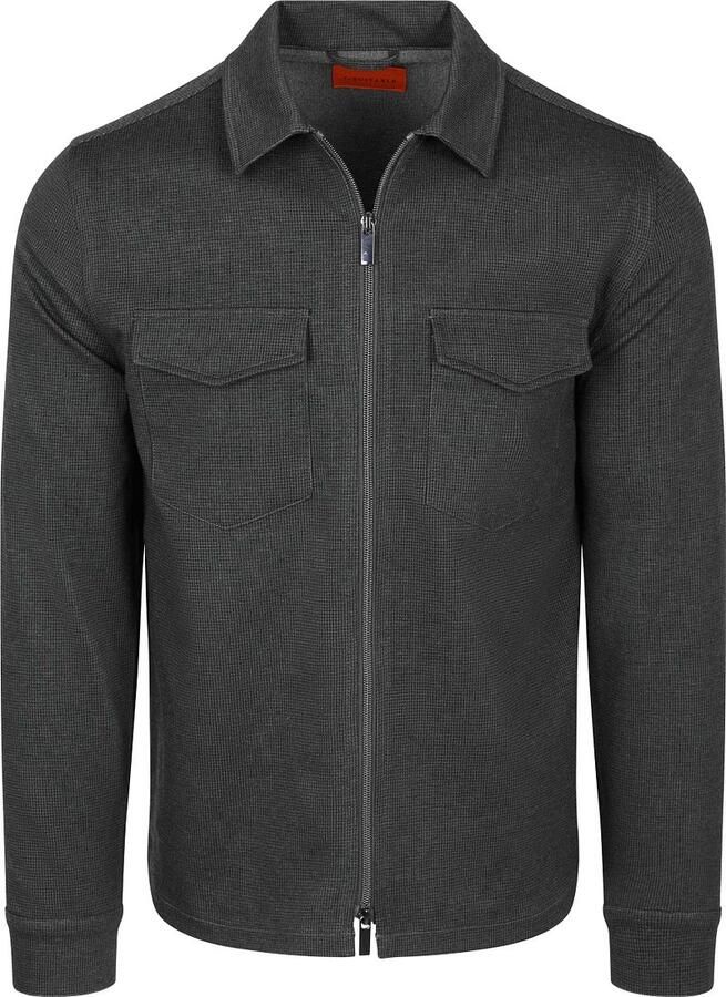 Suitable Onderhemd Overshirt Billy Houndstooth Forest