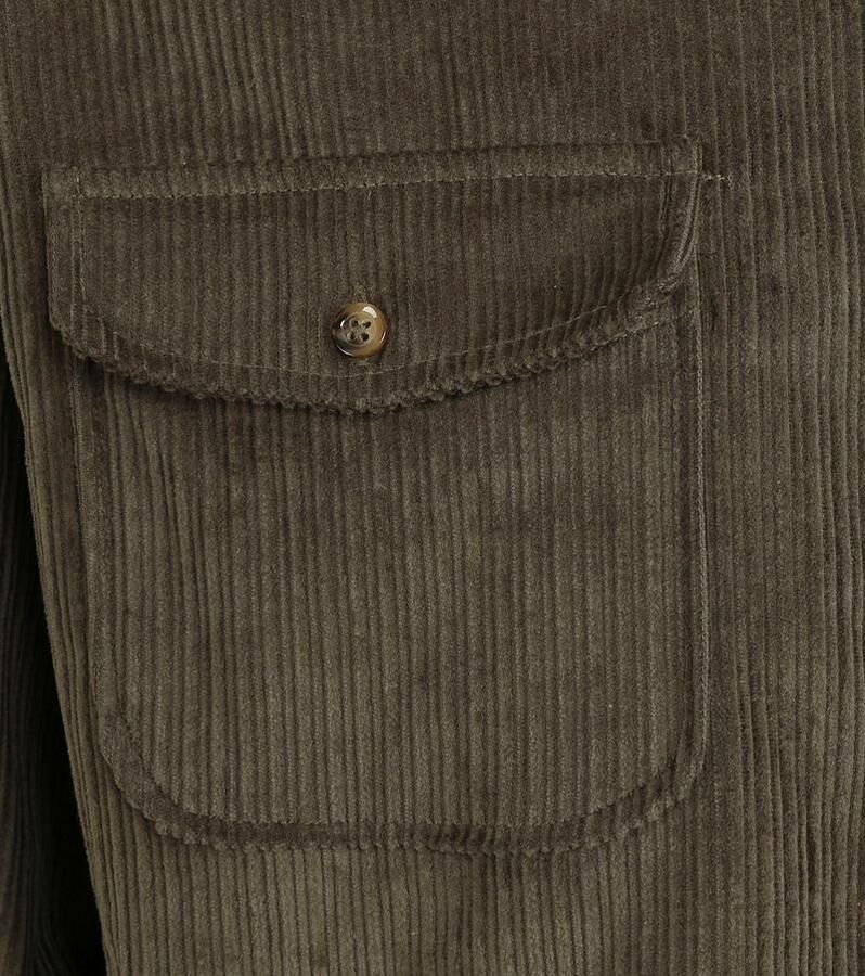 Suitable Overshirt Corduroy Donkergroen - Foto 2