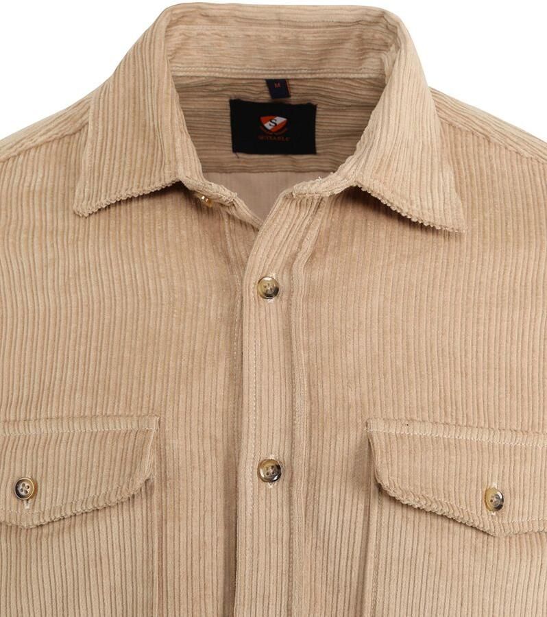 Suitable Overshirt Corduroy Kaki - Foto 2