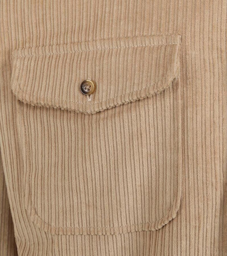 Suitable Overshirt Corduroy Kaki - Foto 3