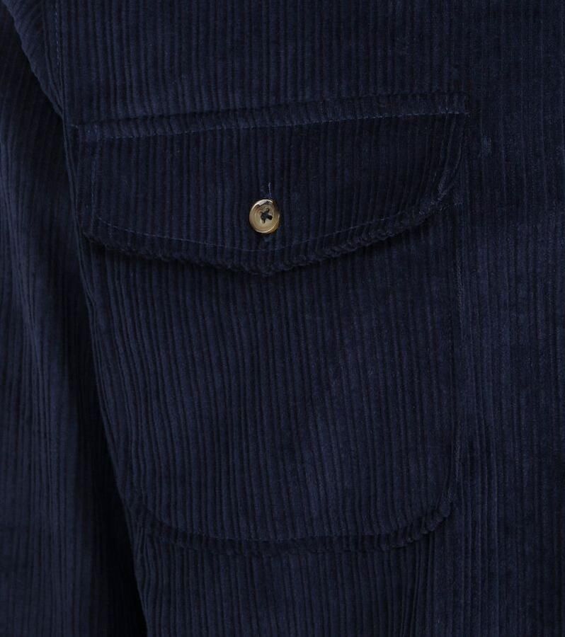 Suitable Overshirt Corduroy Navy - Foto 2