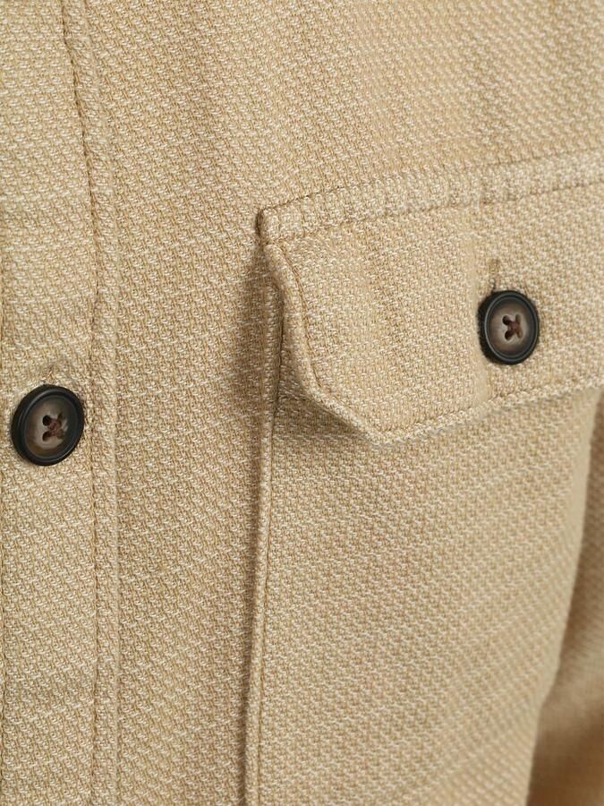 Suitable Overshirt Structure Beige - Foto 4