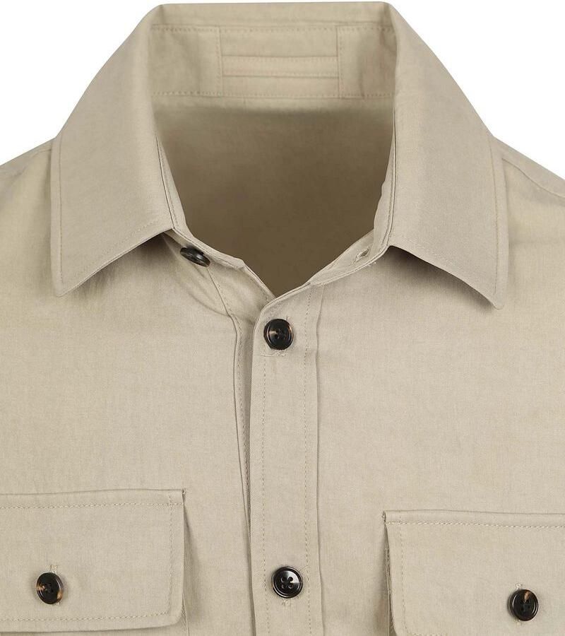 Suitable Sweater Overshirt Tencel Greige - Foto 2
