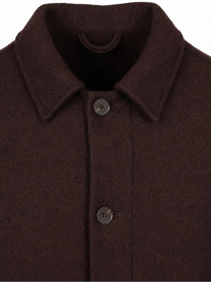 Suitable Sweater Overshirt Wool Bouclé Bruin - Foto 3