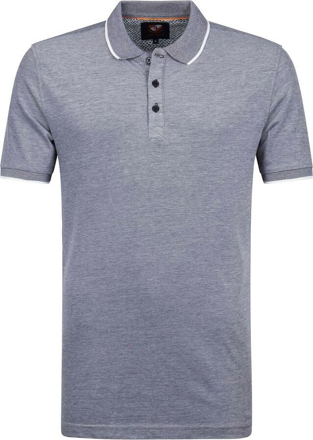 Suitable T-shirt Oxford Polo Grijs