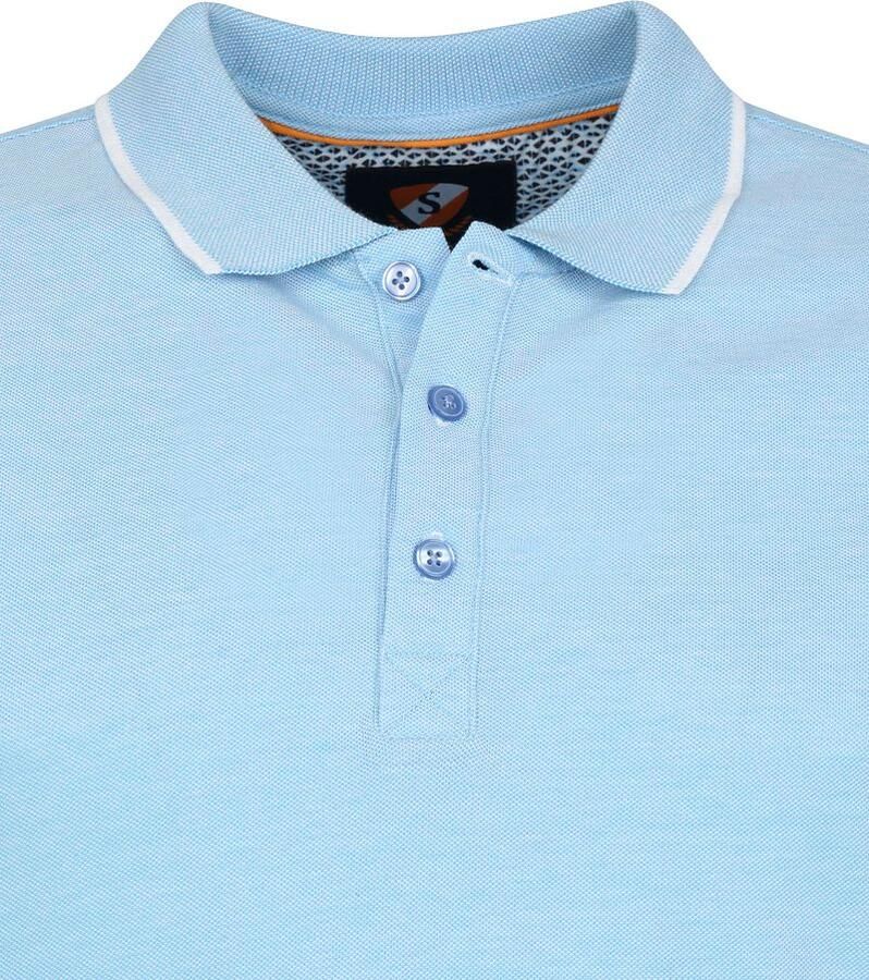 Suitable T-shirt Oxford Polo Lichtblauw - Foto 2