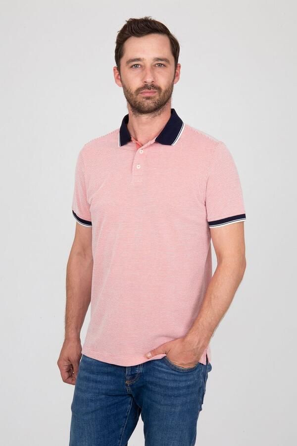 Suitable T-shirt Oxford Polo Roze - Foto 3