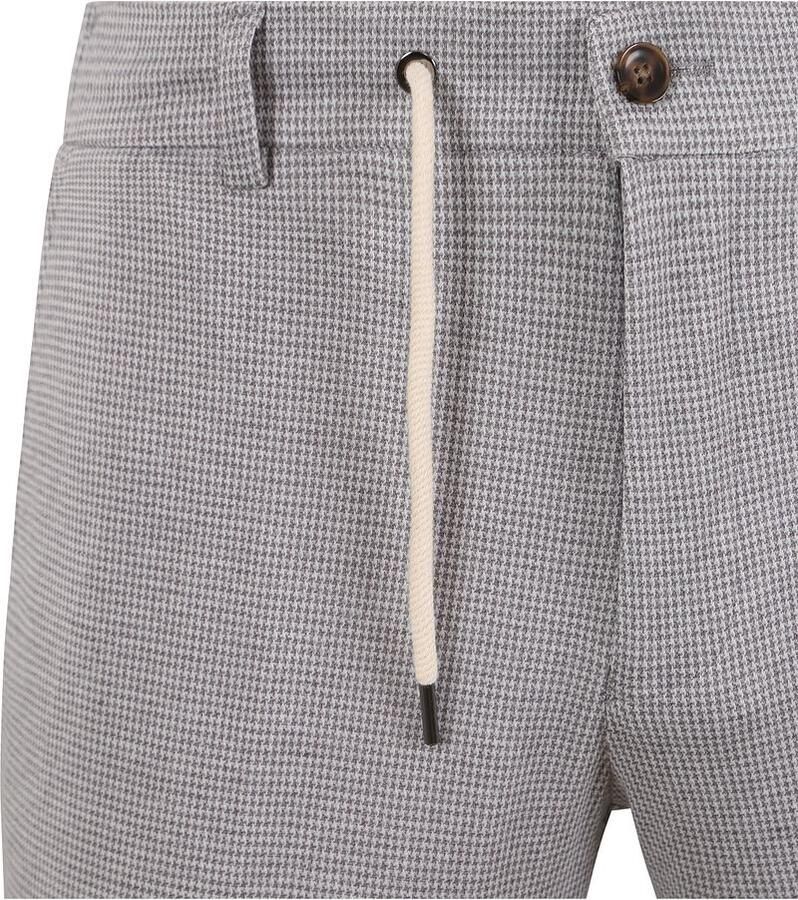 Suitable Pantalon Jersey Pied De Poule Grijs - Foto 2