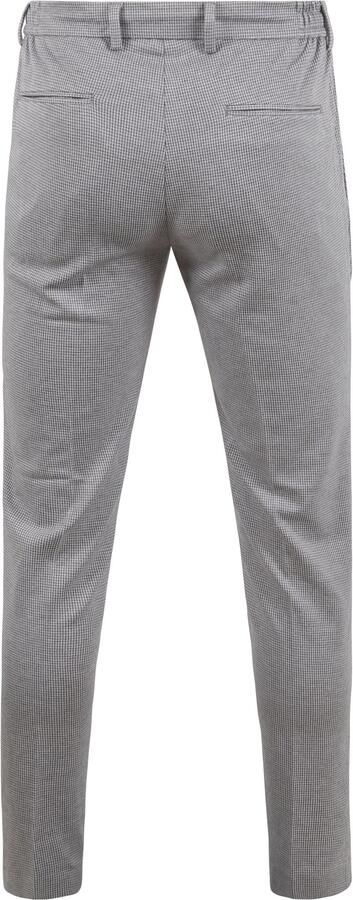 Suitable Pantalon Jersey Pied De Poule Grijs - Foto 4