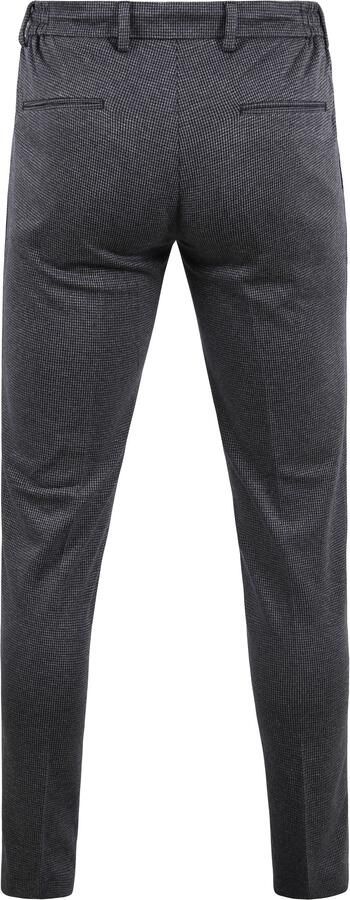 Suitable Broek Pantalon Jersey Pied De Poule Navy - Foto 3