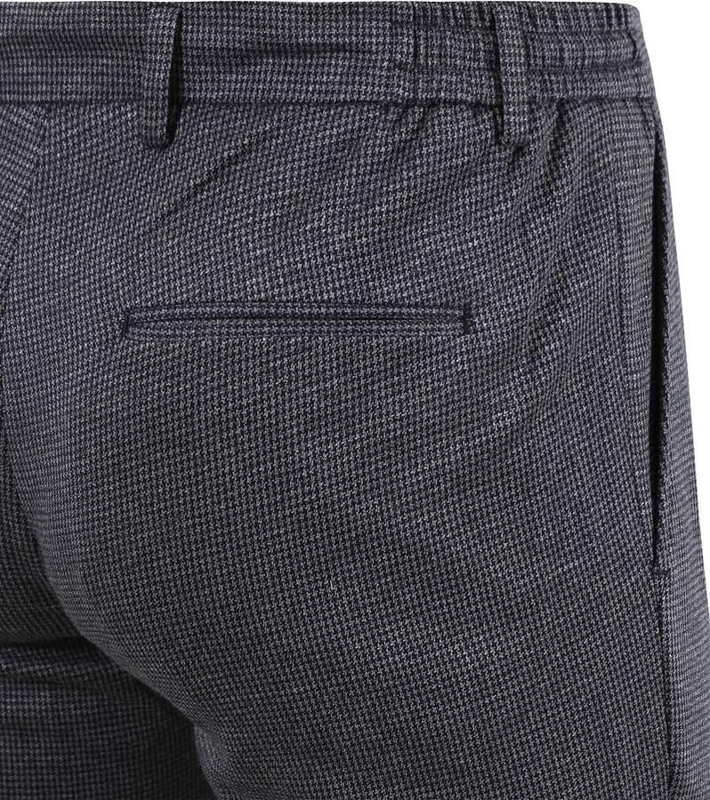 Suitable Broek Pantalon Jersey Pied De Poule Navy - Foto 2