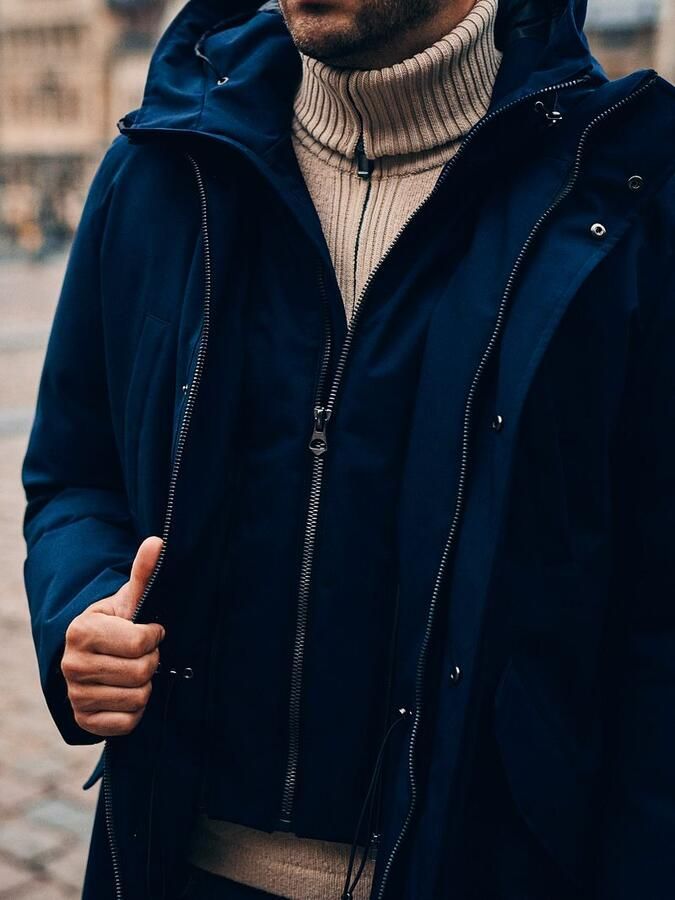 Suitable Parka Black Mountain Navy - Foto 2
