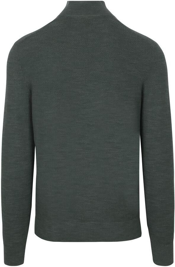 Suitable Pine Knit Half Zip Trui Groen - Foto 3