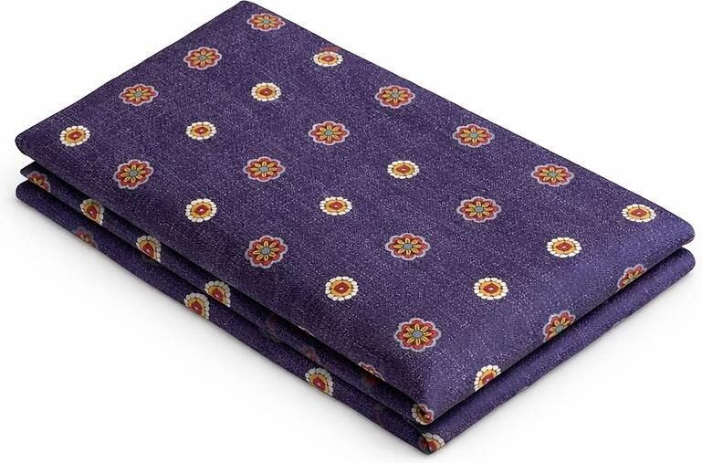 Suitable Pochet Reversible Dots Navy en bruin - Foto 3