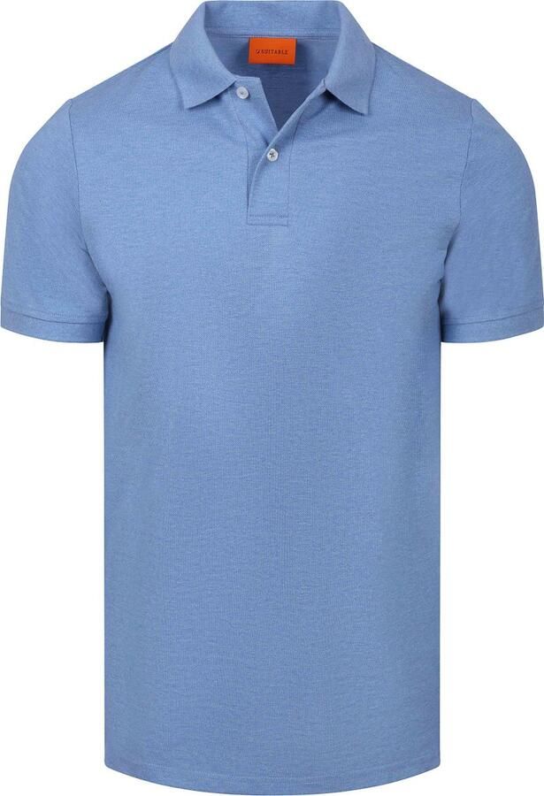 Suitable Polo MEL Pique Mid Blue