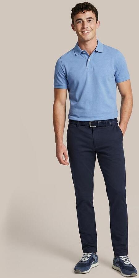 Suitable Polo MEL Pique Mid Blue - Foto 5