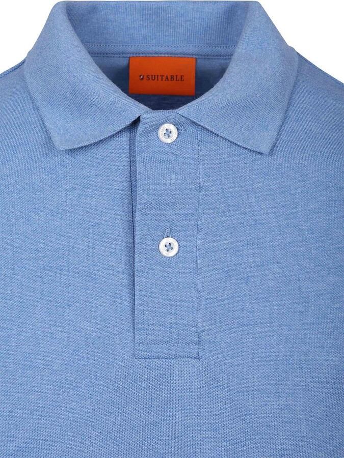 Suitable Polo MEL Pique Mid Blue - Foto 3
