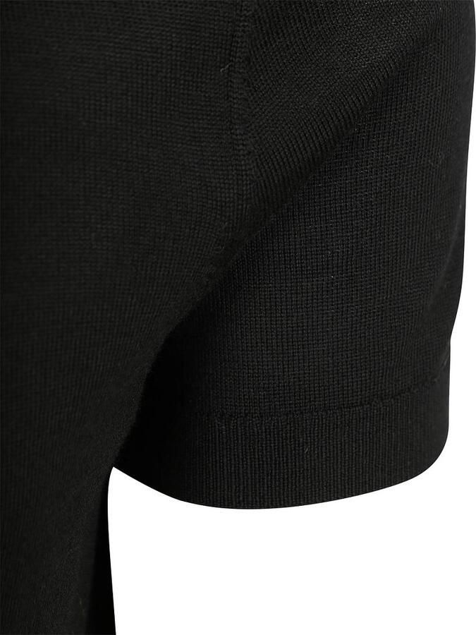 Suitable Polo Merinowol Zwart - Foto 3