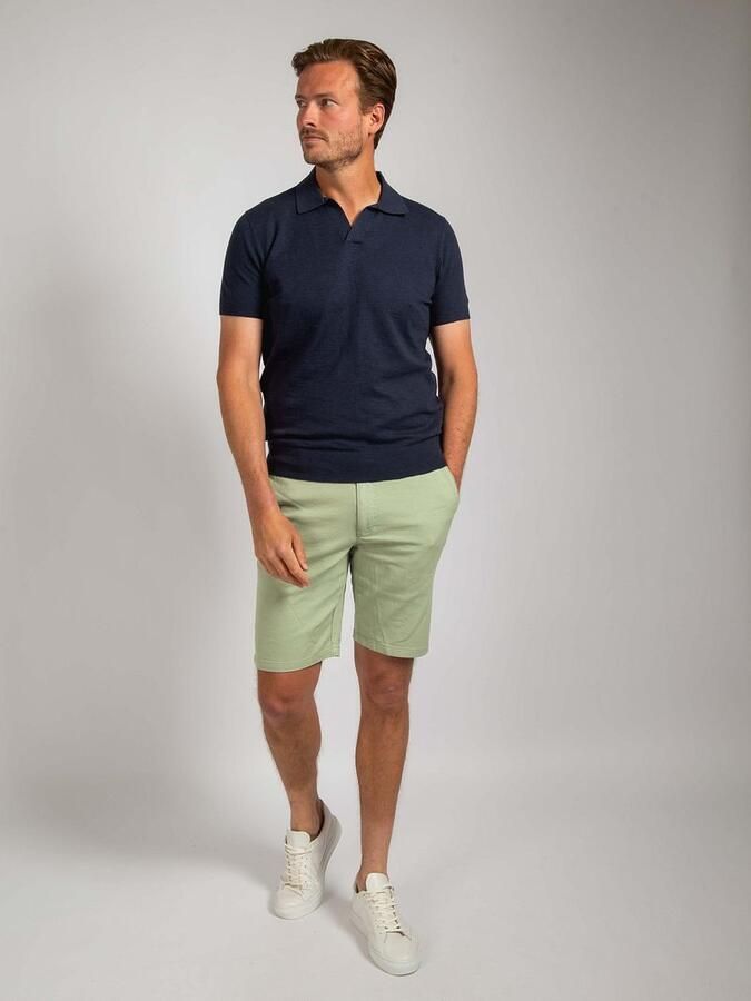Suitable Polo Riva Linnen Navy - Foto 3