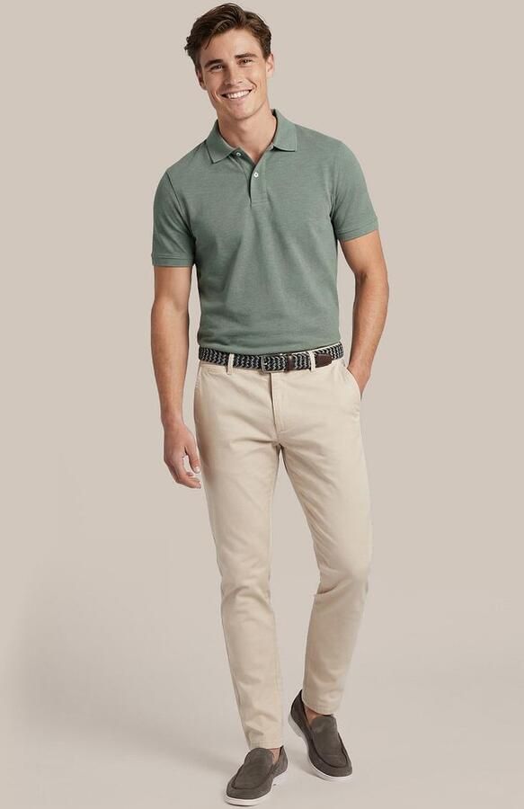 Suitable Poloshirt MEL Pique Groen - Foto 4