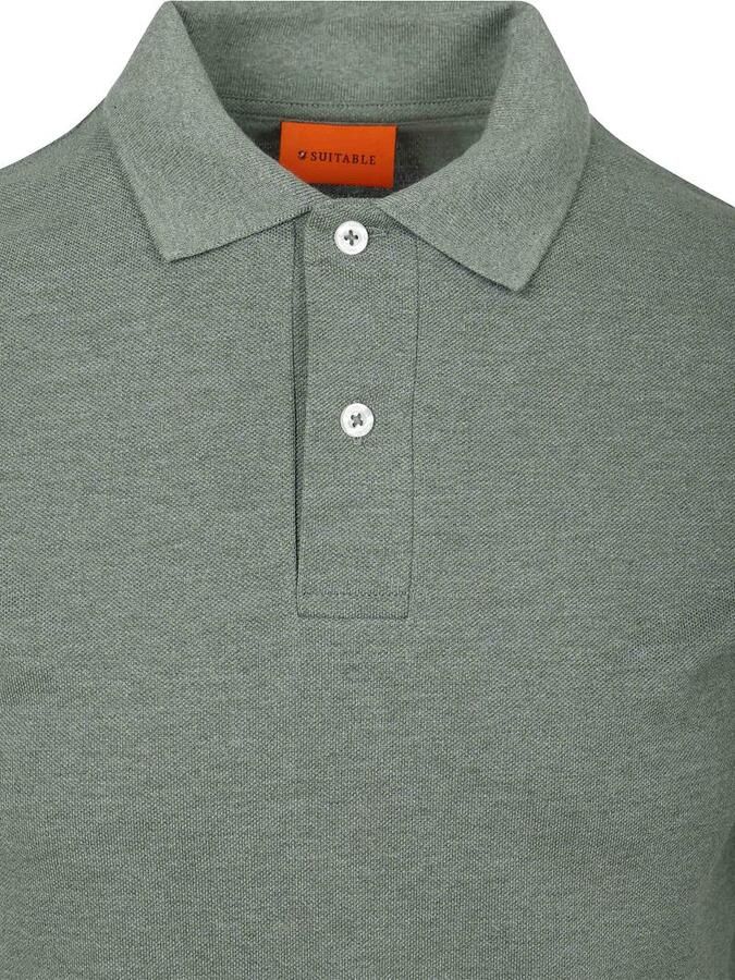 Suitable Poloshirt MEL Pique Groen - Foto 2