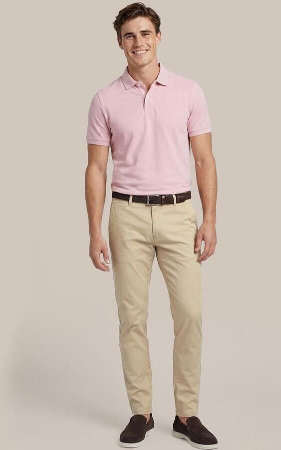 Suitable Poloshirt MEL Pique Roze - Foto 4