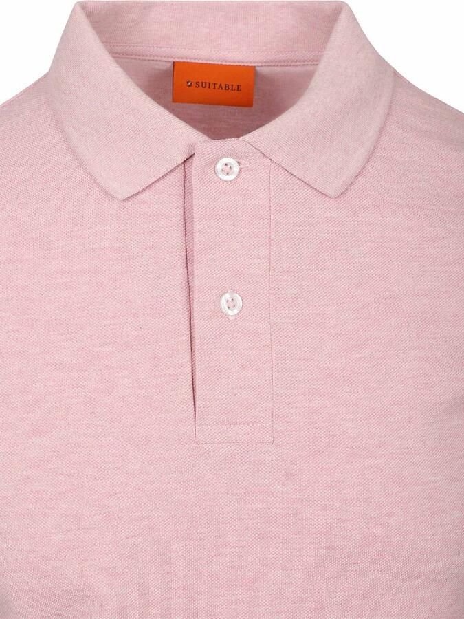Suitable Poloshirt MEL Pique Roze - Foto 2