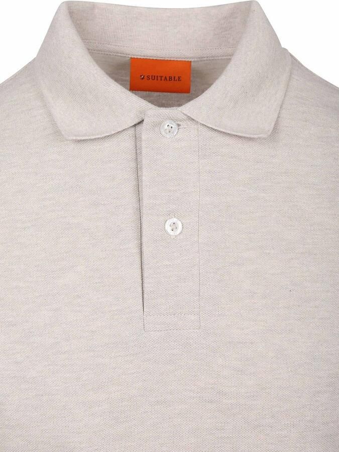 Suitable Poloshirt MEL Pique Sand - Foto 3