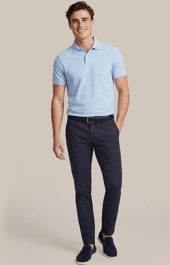 Suitable Poloshirt MEL Pique Sky Blue - Foto 5