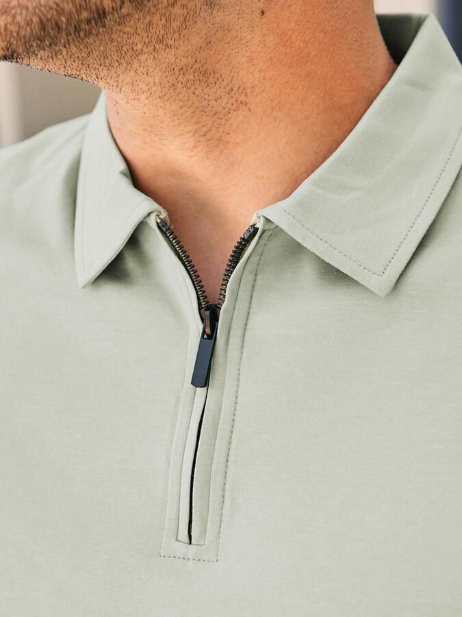 Suitable Poloshirt Silky Light Green - Foto 3