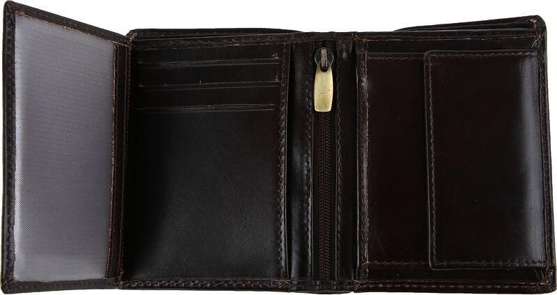 Suitable Portemonnee Nikkei Donkerbruin Leer Skim Proof - Foto 3