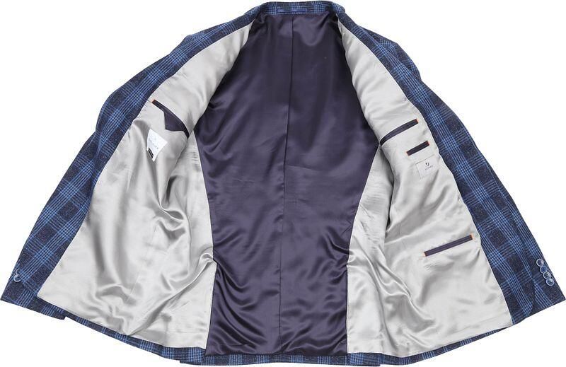 Suitable Blazer Prestige Colbert Amqui Ruit Blauw - Foto 2