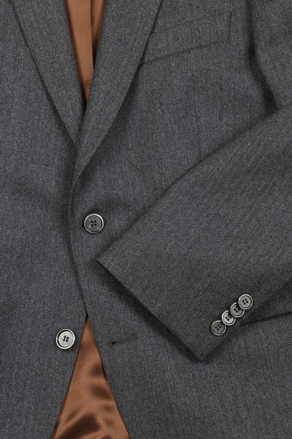Suitable Prestige Colbert Wol Herringbone Grijs - Foto 3