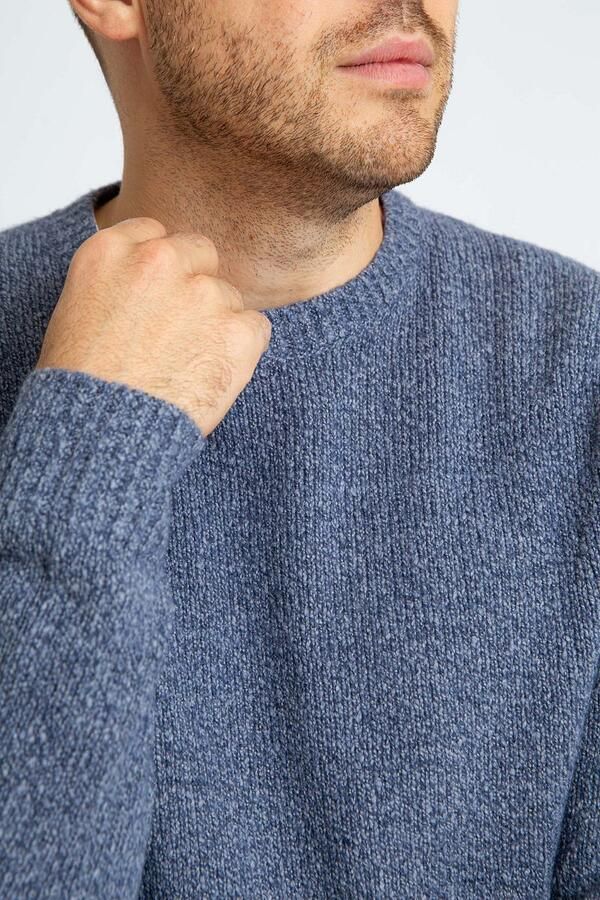Suitable Pullover Boiled Wool Blauw - Foto 4